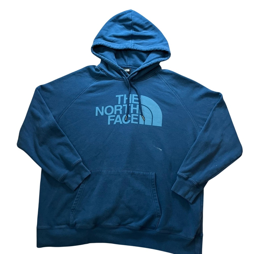 The North Face Womens Half Dome Hoodie Teal Blue NF0A4M4M XXL